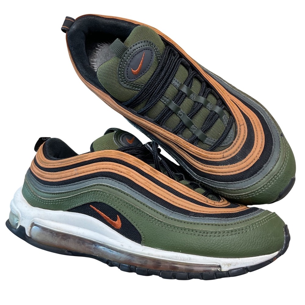 Nike Air Max 97 Mens Sz 8.5 Rough Green Dark Driftwood Sneakers DQ4687-300 Shoes